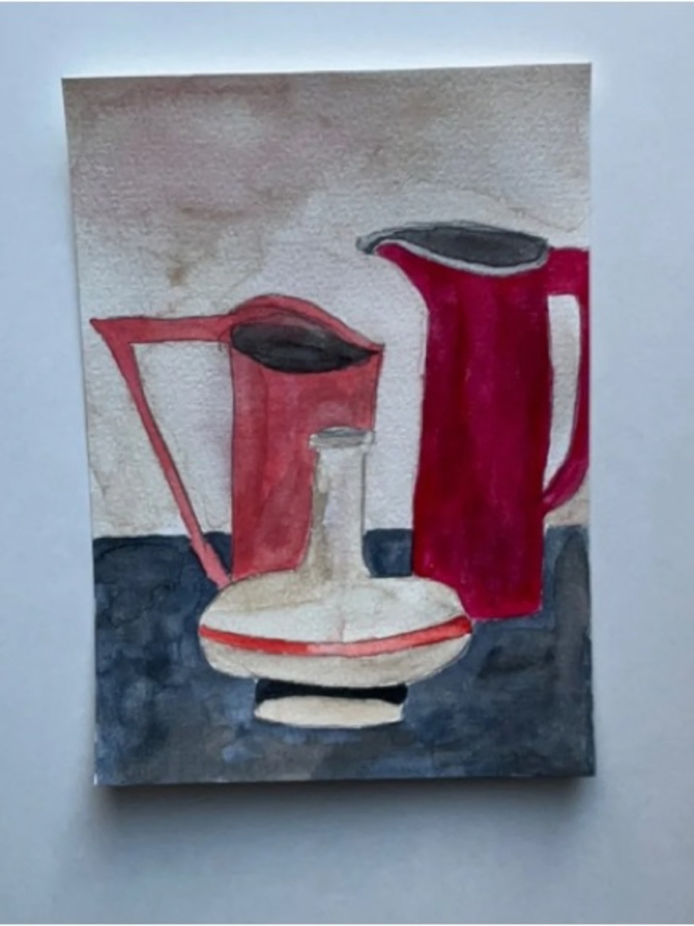 Watercolor Pottery Grouping